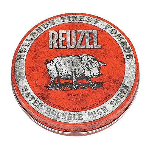 REUZEL Red Pomade Water Soluble High Sheen, Vanille, 1er Pack (1 x 113 g)