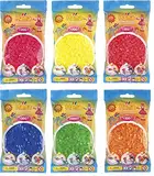 Hama Happy Price Toys Midi Bügelperlen (Kon-5) Konvulut 6X Neon Farben (Neon Gelb,Neon Rot,Neon Fuchsia,Neon Blau,Neon Grün,Neon Orange) Bügelanleitung mit 3 Design Vorlagen