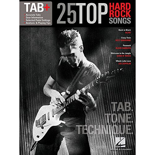 Hal Leonard 25 Top Hard Rock Songs Tab, Tone & Technique Guitar Tab Songbook