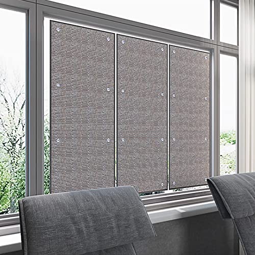 EndyAk Isolierende Aluminium-Fensterfolie: Sicht- und Sonnenschutzlösung mit Saugnäpfen – Größe: 40 cm x 150 cm (16" x 59")