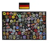 114x76 cm Patches Aufhänger - Patches Falten Platten- Patch Zeigt Wand - Patches Anzeigen- Mattenwand - Patchwand - Taktisch Militär Patch Organizer Inhaber Display Board Zeigen