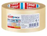 tesapack Ultra Strong - PVC-Klebebänder für festes Verpacken und sicheres Bündeln - Transparent - 66 m x 50 mm