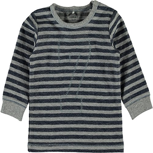 NAME IT Baby Jungen Langarmshirt nitripe (56, Blau., Numeric_56)