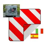 Warntafel Warnschild Spanien und Italien 2 in1 rot-weiß Alu Warnschild 50x50cm