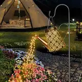 HELESIN Solar Gießkanne lampen für Außen Deko, 90+1 LED Solar Gießkanne mit Lichterkette Aussen, IP65 Wasserdicht Solar Giesskanne Garten, Solarlampen Hängend für Garten, Patio, Blumentopf und Rasen