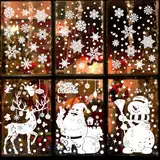 Sevenpers 246 Stück Weihnachtsdeko Fenster Fensterdeko Weihnachten,Weihnachtsdeko Fensterbild