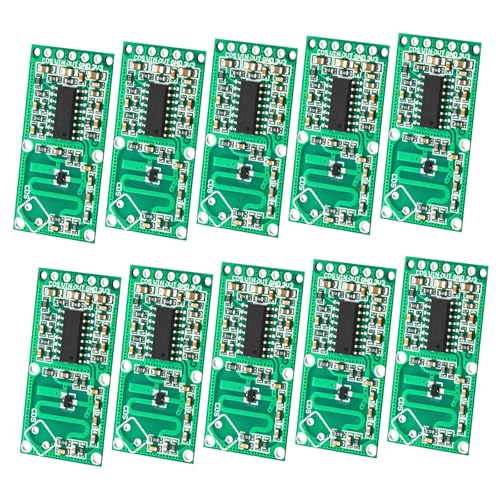 10 Stück Mikrowellenradar-Sensor RCWL-0516 Modul, QIQIAZI Microwave Radar Sensor Schaltmodul, Körpersensor Modul Induktionsschalter Ausgang 3,3 V