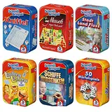 Schmidt Spiele Schmidt Bringsel Seeschlacht/Lachen Lachen/Stadt, Land, Fluss/Yahtzee/Ludo/50 Würfelspiel