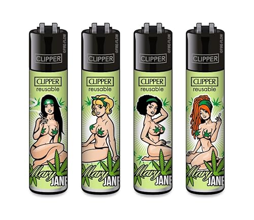 Clipper Feuerzeuge 4er Set (FFX Mary Janes)