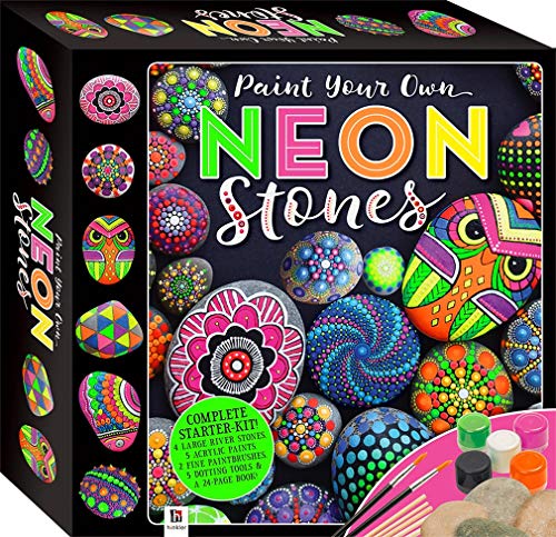 Paint Your Own Neon Stones Box Set (Rock Painting Kit)