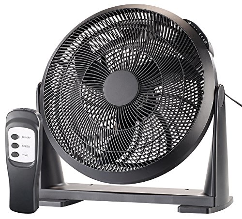 Sichler Haushaltsgeräte Lüfter: XXL-Wand- & Boden-Raum-Ventilator, Fernbedienung, 55 Watt, Ø 40 cm (Raumventilator, Ventilator Wandbefestigung, Deckenventilator)