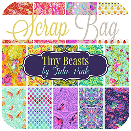 Tula Tiny Beasts Scrap Bag (ca. 2 Meter) von Free Spirit 2 Yards DIY Quilt Stoff