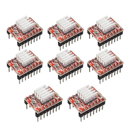 8pcs A4988 Schrittmotor Treiber-Modul mit Kühlkörper, Passend für 3D Drucker Teile