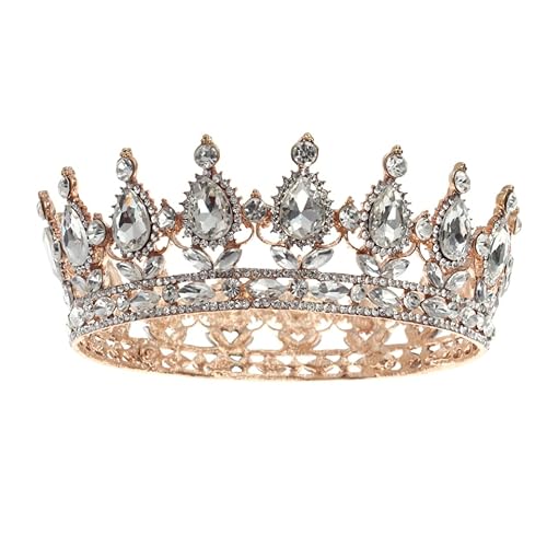 DEARMAMY Vintage Tiara Krone Für Frauen Glitzernde Braut Diadem Haarschmuck Ideal Für Hochzeiten Verlobungen Und Besondere Anlässe