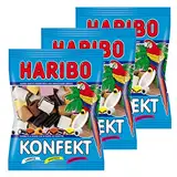 Haribo Konfekt, Caramelle Gommose alla Frutta, Confetti, 3 Sacchetti da 200g