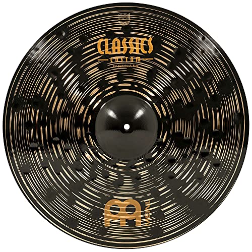 Meinl Cymbals Classics Custom Dark Crash-Ride — 22 Zoll (Video) Schlagzeug Becken (55,88cm) B12 Bronze, Dunkles Finish (CC22DACR)