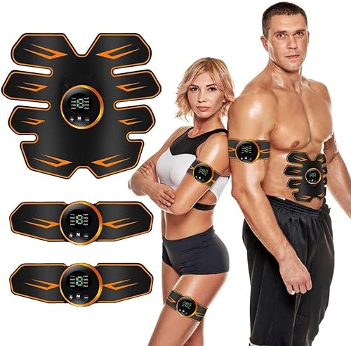 AILEDA Abnehmen schnell fettverbrenner,Sicher Effektiv Schneller EMS Trainingsgerät Ganzkörper Muskeltrainer,USB Wiederaufladbar EMS Bauchtrainer Ganzkörper ABS/Bauch/Arm/Bein Trainer