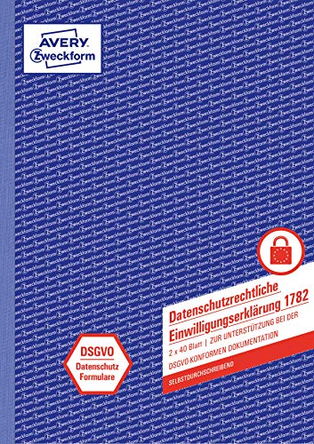 AVERY Zweckform 1787 Erlaubnisschein für feuergefährliche Arbeiten (Formularbuch, DIN A4, selbstdurchschreibend, 3x40 Blatt) weiß/gelb/rosa