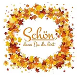 20 Servietten Herbst Schön dass Du da bist im Herbstkranz als Tischdeko. Papierservietten mit Motiv. Auch für Decoupage und Serviettentechnik 33x33cm