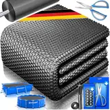 KESSER® Pool Solarfolie 400 µm | Solarplane Rechteckig 549x274cm Poolabdeckung | Solarabdeckplane flexibel zuschneidbar | Poolplane für Wassererwärmung | Solarabdeckung mit Schere, Lochzange & 12 Ösen