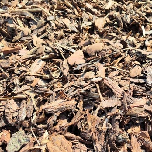 Rindenmulch Mittel, Körnung 10-40 mm, 100 Liter, gesiebte Premium Qualität aus Bayern, regionale Herstellung, Unkrautminderung durch das Mulch