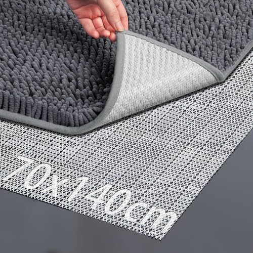 Mbsomnus Antirutschmatte für Teppich 70x140cm Anti Rutsch Teppichunterlage rutschfeste Unterlage Gleitschutz Antirutschmatte Teppiche PVC Teppich Rutsch Stop für Blatt Tischtücher Sofas