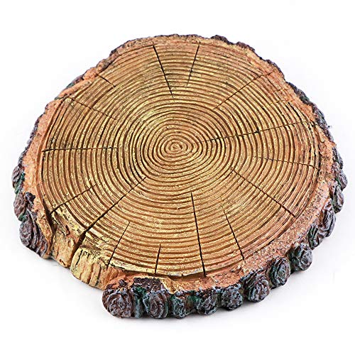 AQUA KT Schildkröten Holz Sonnendock Schwimmende Insel Baumstumpf Schweben Plattform mit Saugnapf für Reptilien Amphibien Terrarien Habitat
