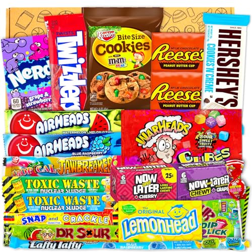 JUMBO USA Original BOX | 21 Teile | American Candy | USA Import | Snack Box | Box voller Top Produkte | Geburtstag | Geschenk | Cheatday | Candy & Bar ®