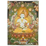 Prime Feng Shui Seidenstickerei Tibetische Vajrasattva Thangka Wandbehang für Home Decor Thangka Meditation