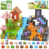 AYIQUTY Magnetische Bausteine, 84PCS Magnetic Blocks Set, 23 Elemente Magnetbausteine, Magnetsteine Spiel Spielzeug Geschenk ab 3 4 5 6 7+ Jahre Junge Mädchen