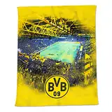 Borussia Dortmund BVB-Fleecedecke mit Stadionprint, 150x200cm