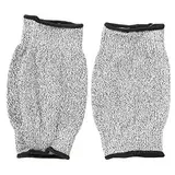 Mtlavishness Schnittfeste, Abriebfeste Arbeitshandschuhe mit Langen Ärmeln, hochwertiges HPPE-Nylon-Spandex-Material, 5 Schutzstufen, für die Glasverarbeitung, Schlachtung, (L = 20 cm)