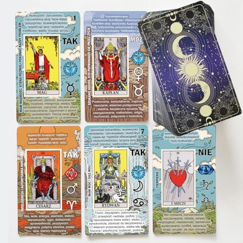 Łatwy Tarot - nauka Kart Tarota, karty Tarota dla początkujących, łatwa i szybka interpretacja talii Tarota ze znaczeniami po polsku