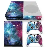 SKINOWN Schutzfolie Skin Sticker Decal Cover für Xbox One S Slim Konsole Galaxy Starry