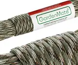 GardenMate Paracord 550 Professionelles Nylon Outdoor-Seil Camouflage 31m lang 4mm dick - Kernmantel-Seil aus 7 Kernfäden aus reißfestem Nylon