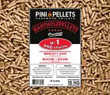 PINI Hartholz Pellets №1 BBQ Klassik 15 Kg Grillpellets zum Grillen Räuchern Smoken