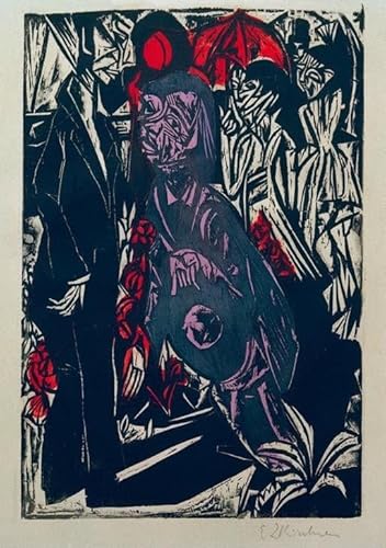 XcBAIHOUD Berühmte Gemälde Moderne Wandbild Kunstdruck Wand Dekoration Platz in Saal von Ernst Ludwig Kirchner Wandposter Kunstdruck für Wohnzimmerdekoration 60x90cm