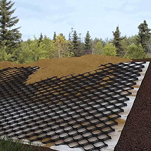 Kiesgitter Kiesmatten Kieswaben Großes Kies-Sand-Beton-Stabilisierungsgitter Zur Verstärkung Von Auffahrten/Wanderwegen/Parkplätzen, Strapazierfähige, Durchlässige Pflastersteine für Parkflächen/Woh