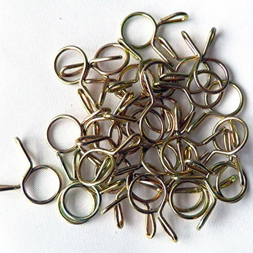 Rasant Versand Benzinschlauchklemmen - Klemmen für Benzinschlauch, Edelstahl, Silber, 6-8 mm, Neu, Pocketbike