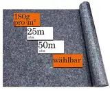 Malervlies Abdeckvlies 1 x 50m Rolle - extra starkes Schutzvlies - mehrfach verwendbar - Stärke 180g/m² - Recycelten Fasern - Renovierung - Malerarbeiten