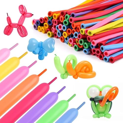 200 Stück Modellier Luftballons, Mehrfarbig Lange Luftballons zum Formen, Magische Latex Luftballons, 30cm Länge Modellier Luftballon, für DIY, Party Dekoration(Zufällige Farbe)