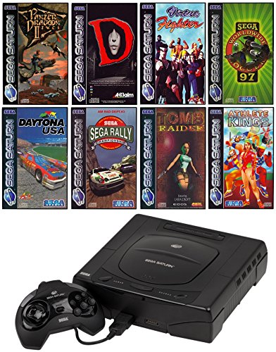 SEGA Saturn Konsole inkl. Zubehör und mit 8 Kultspielen