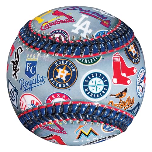 Franklin Sports 30 Club Baseball Teeball - Soft Strike - 30 Club Logo Ball (Alle Teams) - Soft Core - MLB Offizielles Lizenzprodukt