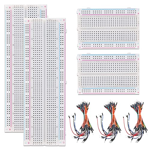 Breadboard Kit Steckbrett Jumper Wire Kit 830 Pin und Jumperkabel Wiederverwendbare für Proto Shield Verteilungs-Verbindungsblöcke