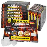 FLAMAX 576x / 1152x Anzündwürfel Kaminanzünder Kohleanzünder Anzünder Würfel Grillanzünder Ofenanzünder für Kamin, Ofen Kohlenanzünder Anzündwolle Anmachwürfel, Anzahl :12 Pakete = 576 Würfel