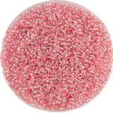 Cherrynight XLSTEIN 1000 Stück Exquisite rosa tschechische Kristallglasperlen 2 mm Rocailles for Schmuck DIY Material Zubehör