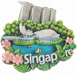 Singapur Kühlschrankmagnet Reise Souvenir Kühlschrank 3D Dekoration Magnetischer Aufkleber Handwerk