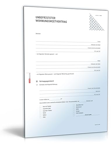 Wohnungsmietvertrag (DOC) - Standardmietvertrag für eine Wohnung [Download]