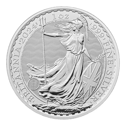 Silbermünze Britannia Charles 1 oz 2024 Royal Mint Silber 999 Feinsilber World of Coins