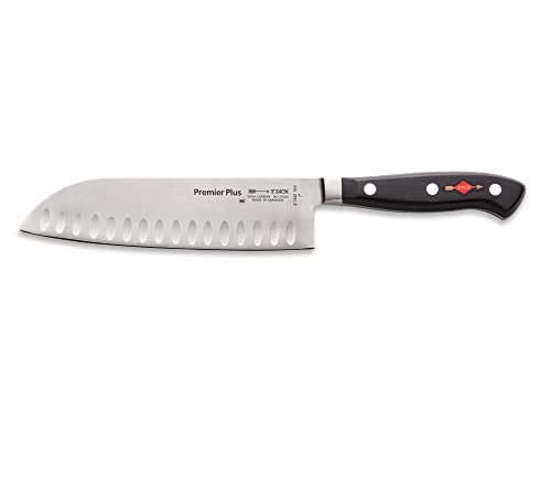 F. DICK Santoku, Küchenmesser, Premier Plus (Messer mit Klinge 18 cm, X50CrMoV15 Stahl, nichtrostend, 56° HRC) 8144218K